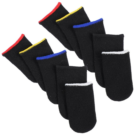 SEWCHICS 10PCS Finger Sleeves For finger Nylon Assorted Color Adults With Finger Protection
