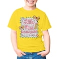thumbnail image 3 of XAOFW Girls Back To School T Shirts Short Sleeve Round Neck Cartoon Printed Tees Lightweight First Day Of School Shirt For Toddler Kids Breathable Tops 11-12 Years, 3 of 7