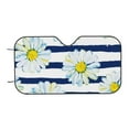 thumbnail image 7 of Balery Daisy Striped Nautical Print Car Windshield Sun Shade,Windshield Sunshade for Car Pickup Truck SUV Accessories-Medium, 7 of 7