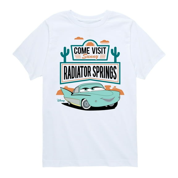 Disney - Cars - Come Visit Sunny Radiator Springs - Boy's Toddler And Youth Short Sleeve Tee