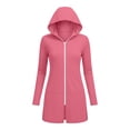 thumbnail image 6 of Miqool Women's UPF 50+ Swimsuit Cover Up Lightweight Long Sleeve Full Zip up Sun Protection Long Hoodie Jacket for Outdoor Running Hiking with Pockets, 6 of 6