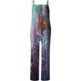 thumbnail image 5 of Pantalons pour Femmes Combinaison Décontractée Imprimée Numérique Innovante avec Bretelles Violet TTG, 5 of 5