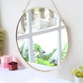 thumbnail image 3 of LONGWIN Wall Hanging Round Mirror Gold Geometric Mirror 15.7", 3 of 4
