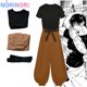 thumbnail image 3 of Disfraz de Anime Toji Fushiguro, peluca, uniforme, hechicero asesino con accesorios, pantalones, traje, disfraz de Halloween, zapatos para mujeres y hombres, 3 of 5