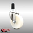 thumbnail image 2 of 4 Inch 316SS Nylon Wheel Swivel 1-5/8 Inch Expanding Stem Caster Service Caster, 2 of 2