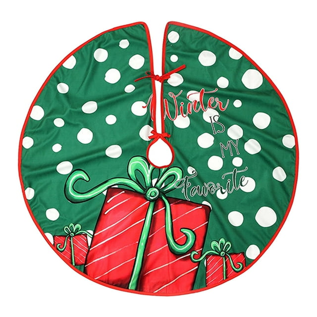 Tyidzon Christmas Tree Skirt, Christmas Tree Decorations Tree Skirt for Holiday Party Winter Christmas Decorations