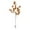 Brown, variant on 3-Inch Leaf Decoration with LED Light, Single Branch Cutting for Indoor Desktop Holiday Decor, Warm White Battery-operated Table Centerpiece,Navy