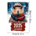 Faraee 2025 Wall Calendar Funny Capybaras Monthly Water Exploration