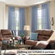thumbnail image 2 of Cortinas KOUFALL azul empolvado transparente de 213 x 213 cm para sala de estar, 2 of 9