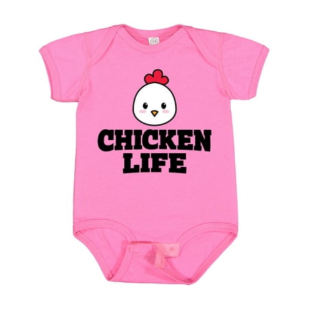 

Inktastic Chicken Life Gift Baby Boy or Baby Girl Bodysuit