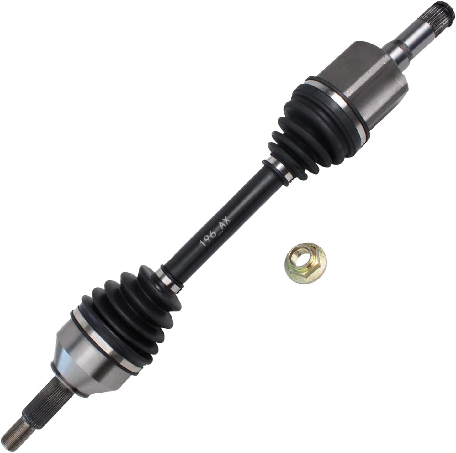 Detroit Axle - FWD Front 2pc CV Axles for Ford Flex Taurus Lincoln MKS Mercury Sable [Naturally Aspirated], 2 CV Axle Shafts Assembly Replacement