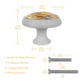 thumbnail image 4 of 4PCS Round Dog Cabinet Fluorescence Knob Glowing in the Dark Furniture Drawer Pulls Handle with Screws, 4 of 5