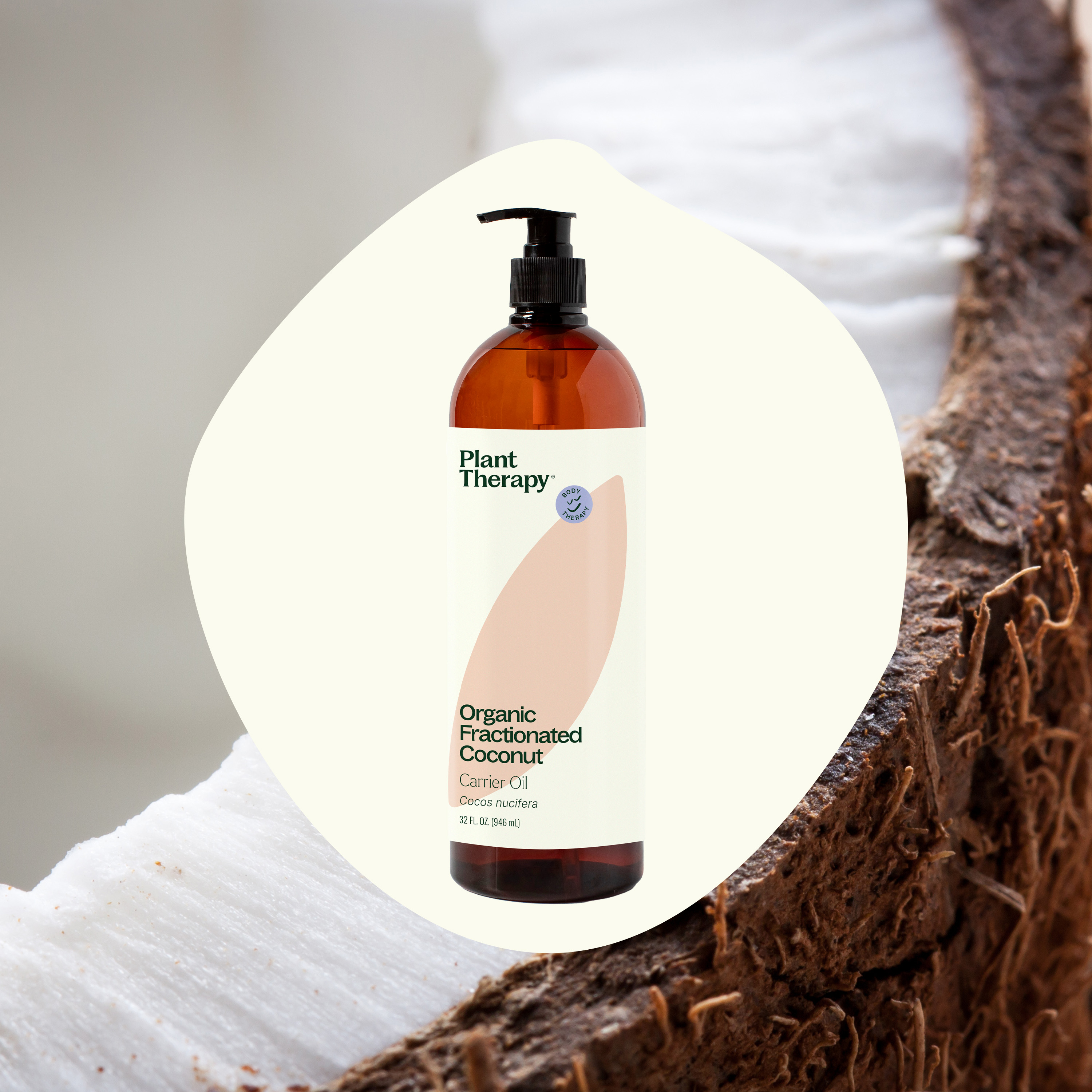 Plant Therapy Organic Fractionated Coconut Oil for Skin, Hair, Body, Natural Moisturizer, Pure & USDA Certified Organic, 16 oz