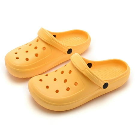 

Women s Solid Color Clogs Back Zipper Versatile Non-slip Daily Shoes Soft Sole Platform Out Shoes-36
