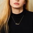 thumbnail image 4 of KISPER 18K Gold Plated Stainless Steel Personalized Name Pendant Necklace, Deborah, 4 of 6