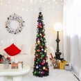 thumbnail image 4 of Fall Tree Home Decor Pop Up Tree with Lights & Timer & Modes Collapsible Tinsel Pencil Tree for Autumn Harvest Porch Thanksgiving Party Decorations Maple Leaves, 4 of 6