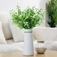 thumbnail image 2 of 8 Bundles Artificial Fake Lavender Faux Plastic Plants for Home Decor Wedding Kitchen Garden Patio Porch Window Table Centerpieces Indoor Outdoor Decorations (White), 2 of 6