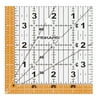 Fiskars Square Acrylic Ruler, 4.5 by 4.5 Inch, 1 Each