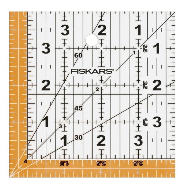 Fiskars Square Acrylic Ruler, 4.5 4.5 Inch, 1 Each Walmart.com