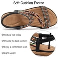 thumbnail image 4 of Northblanc Women's Shoes Stability Flat Sandals, Flat Heel, Open Toe Black, 8, 4 of 9
