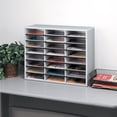 thumbnail image 6 of Fellowes® Literature Organizer, 24 Compartments, 23 7/16"H x 29 7/16"W x 11 7/8"D, Dove Gray, 6 of 7
