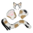 thumbnail image 3 of MERIGLARE Cat Ears Tail and Paws Animal Ears for Graduation Ceremony Role Playing Prom B, 3 of 8