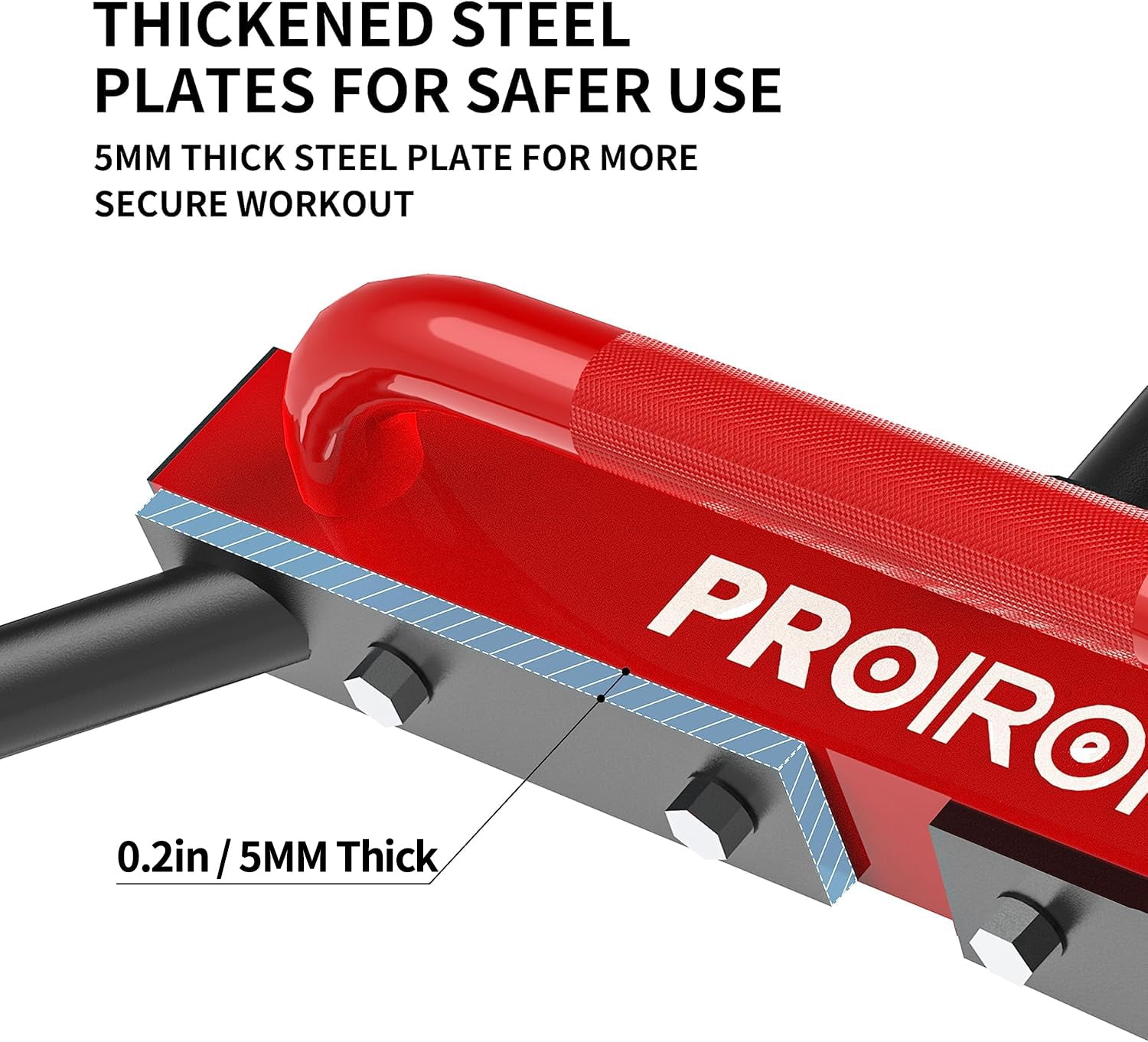 PROIRON 2" Olympic Trap Bar, Full Steel, Heavy Duty 550lb Capacity for Deadlift, Squat