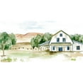 thumbnail image 3 of Wang, Melissa 18x11 Black Modern Framed Museum Art Print Titled - Farmhouse Landscape II, 3 of 5