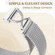 thumbnail image 4 of For Garmin vivoactive 5 GarminActive 5 Watch Band Magnetic Stainless Steel Milanese Strap with X-Sha, 4 of 5