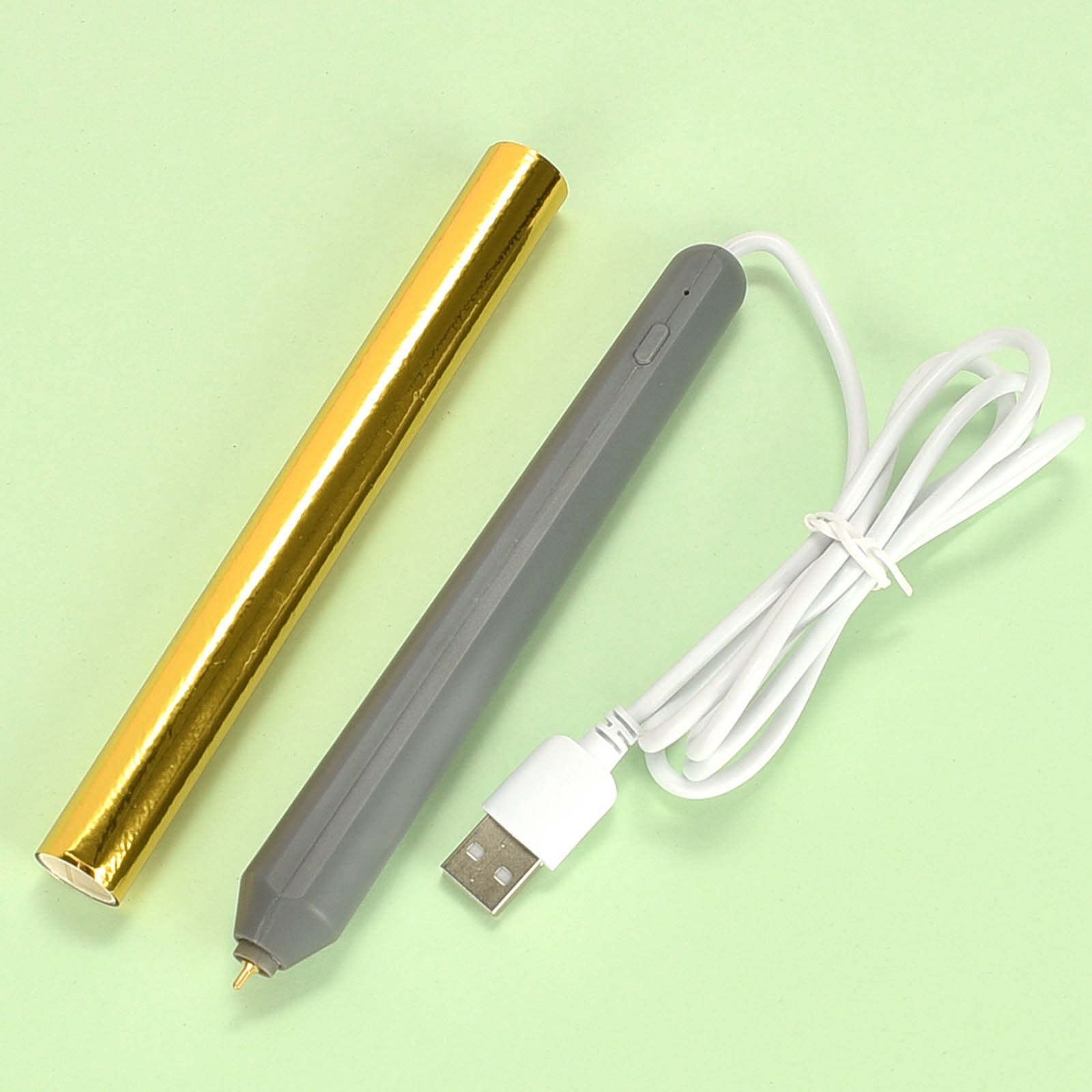 USB Powered Heat Foil Pen for Hot Stamping Foil Paper Scrapbooking Paper Cards Craft with Gold Foil Roll Drawing Pen