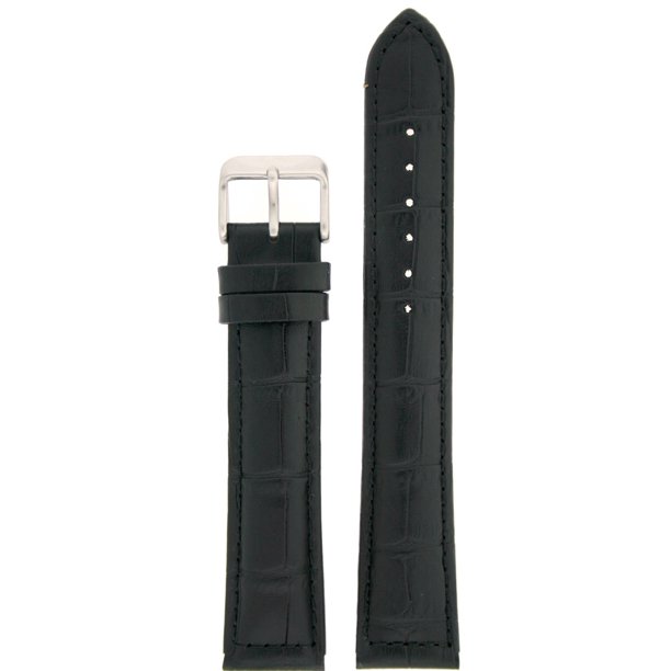 Tech Swiss Tech Swiss Watch Band XXL Long Genuine Leather Black