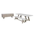 thumbnail image 4 of Pemberly Row Modern Rectangular Dining Table Concrete Top in Gray, 4 of 5
