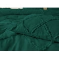 thumbnail image 4 of D.N.G. BEDDINGS 1 Piece Luxury Diamond Ruffle Comforter Super Soft, All Season Pintuck 800 TC, 100% Egyptian Cotton, Super Soft Full/Queen Size Teal Green Color, 4 of 6