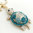 thumbnail image 3 of Wrapables Crystal Bling Key Chain Keyring Car Purse Handbag Pendant Charm, Blue Sea Turtle, 3 of 9