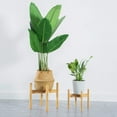 thumbnail image 4 of Macetero de bambú natural estilo nórdico para plantas verdes, ideal para balcón o sala de estar, tamaño mediano, diseño ecológico y amigable con el medio ambiente., 4 of 7
