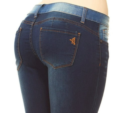 V.I.P. JEANS - VIP Jeans for women | Low waisted Skinny Jeans Fray Hem ...