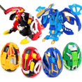 thumbnail image 2 of Figuras de acción de Hello Anime Carbot, deformación automática, transformación de huevo, dinosaurio, robot, tiranosaurio, pterodáctilo, juguete para niños, 2 of 5