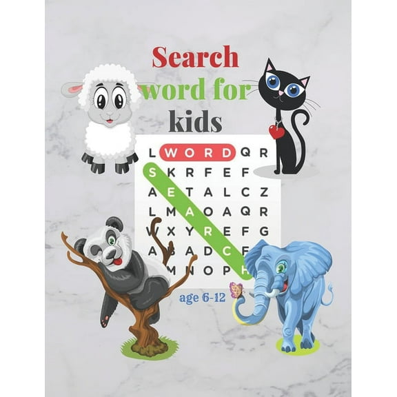 word search for kids ages 6-12: Improve spelling, vocabulary and memory for kids! It contains 120 fun puzzles for children between 6 - 12 years old to stimulate the mind (Paperback)