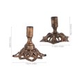 thumbnail image 2 of SOPOTUTU Vintage Gold Metal Candlestick Holder for Elegant Table Centerpieces 2Pcs, 2 of 6
