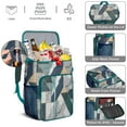 thumbnail image 5 of Insulated Cooler Backpack,Cooler Bag Insulated Leak Proof Travel Cooler Bag Waterproof Lunch Picnic Beach Work Trip Thermal Bag Drink Beverage Beer Bag Cooler marble Modern Geometric Flowers Abstract, 5 of 6