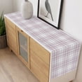 thumbnail image 6 of Buffalo Plaid Table Runner Dusty Rose Pink Farmhouse Stripes Minimalist Tablerunners 13 x 36 Inch, Table Decorations Tabletop Scarf for Summer Gathering Holiday Farmhouse Kitchen Dining Decor, 6 of 8