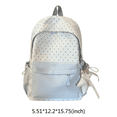thumbnail image 2 of Polka Dots School Backpack, Color Blocking Backpack, Lightweight Breathable Bookbag for Travel Work, Yellow, 2 of 10