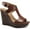 Cognac Smooth, variant on INC Womens Valleri Faux Leather Open Toe Wedge Sandals