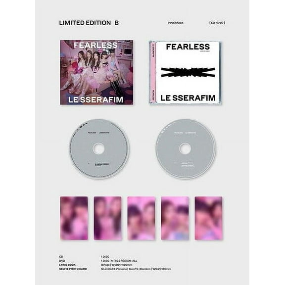Le Sserafim - LE SSERAFIM - Fearless (Limited Edition B - CD   DVD) - Music & Performance - CD