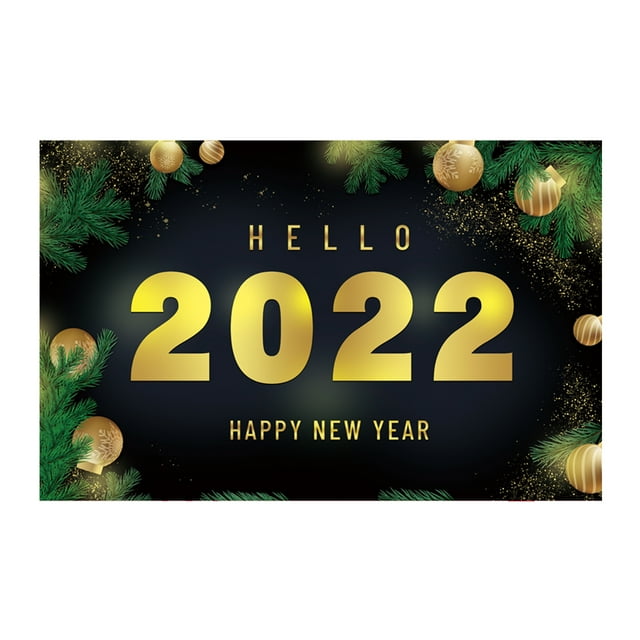 2022 Año Nuevo Telón de fondo Colgante Feliz Año Nuevo Fotografía Accesorios de fondo para la pared Eccomum Tipo 5