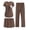 Brown, variant on Nursing Pajamas Maternity Lounge Set Postpartum Outfits Breastfeeding Shirts Pregnancy Shorts & Pants
