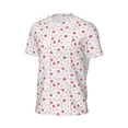 thumbnail image 6 of Wukai Red coral and scallop seashell Print Men's Short-Sleeved Mesh T-Shirt,Quick-Dry Short Sleeve Workout T-Shirt-6X-Large, 6 of 8