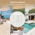 thumbnail image 2 of WestinTrends Malibu 3-Pieces Adirondack Chairs Set with Side Table, All Weather Outdoor Seating Plastic Patio Lawn Chair Folding for Outside Porch Deck Backyard, White, 2 of 15