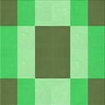 thumbnail image 1 of Ahgly Company Machine Washable Indoor Square Transitional Dark Lime Green Area Rugs, 5' Square, 1 of 7