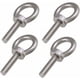 thumbnail image 1 of 4 Uds 304 pernos de ojo de acero inoxidable M10 anillo soldado perno roscado resistente pernos de ojo en espiral pernos de ojo para oficina en casa, 1 of 1